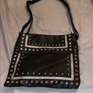 Black stud bag